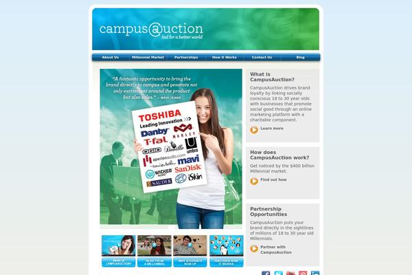 Campus theme site design template sample