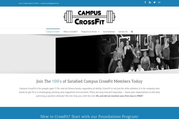 campuscrossfit.com site used Divi Child