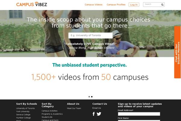 campusvibez.ca site used Campusvibez