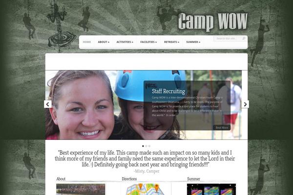 campwow.com site used Chameleontest