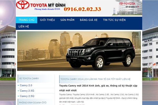 camry.net.vn site used Toyota