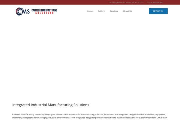 Manufacturing theme site design template sample