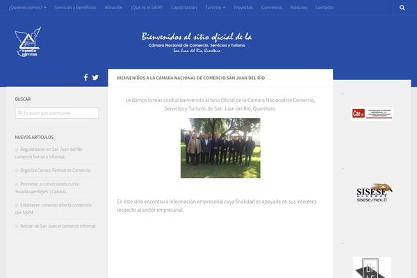 Hueman theme site design template sample