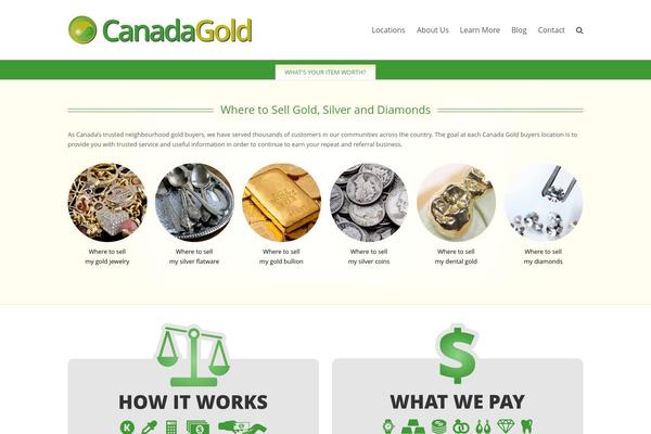 Canadagold theme site design template sample