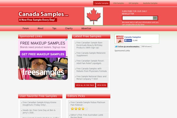 sample-a-day WordPress theme, websites list used sample-a-day theme sample-a-day theme websites examples