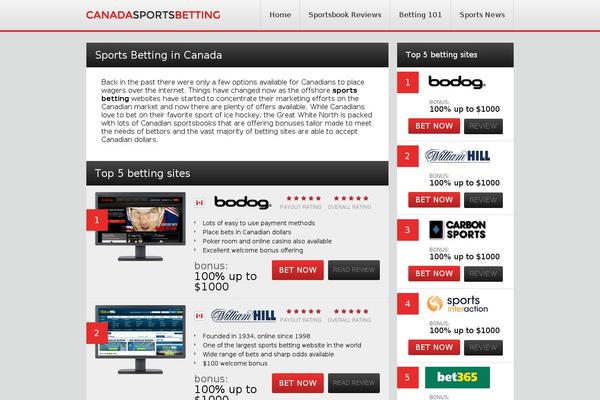 canadasportsbetting.com site used Cgamble
