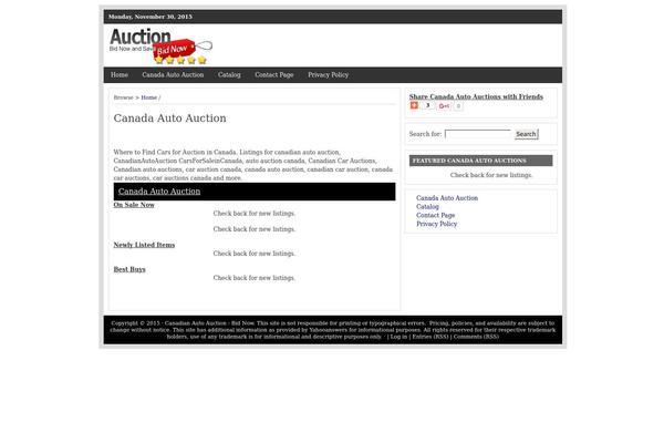 canadianautoauction.com site used Omni_review