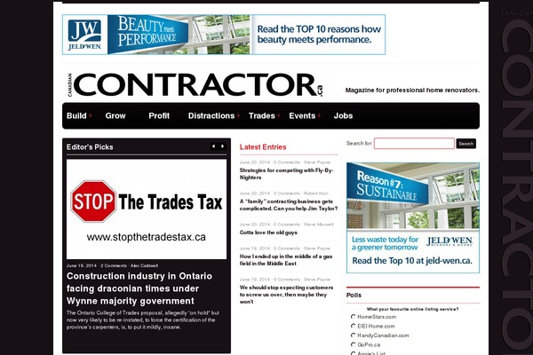 canadiancontractor.ca site used Pubx-v2