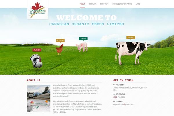 canadianorganicfeeds.com site used Canadian