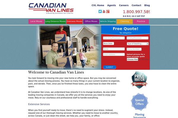canadianvanlines.com site used Builder-paige