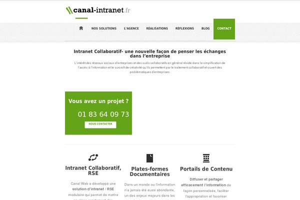 canal-intranet.fr site used Themecwa