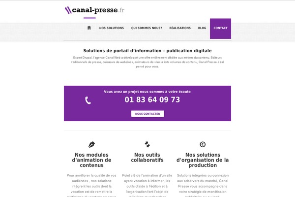canal-presse.fr site used Themecwa