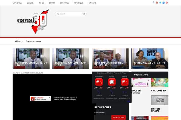 canal10.fr site used VideoMag