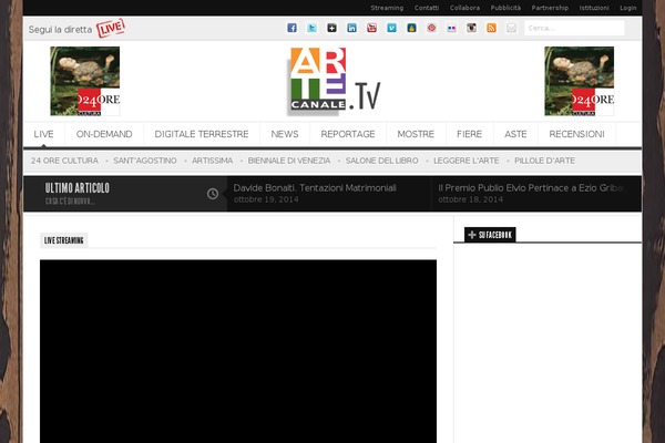 canalearte.tv site used Newsroom v1.3