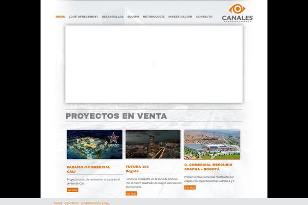 canalesdesarrolladores.com site used Canales