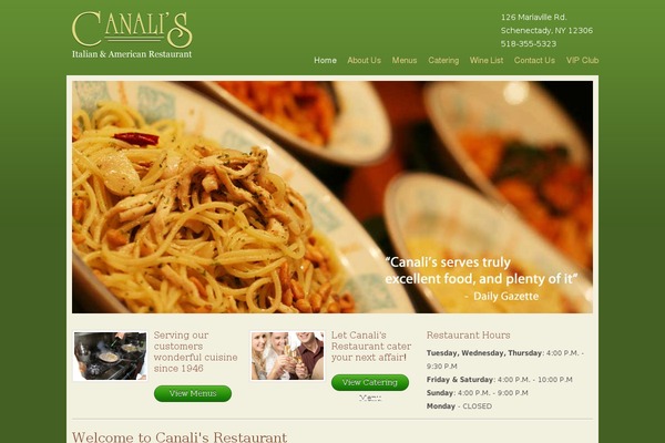 canalisrestaurant.com site used Canalis