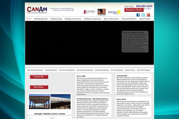 canamsteelbuildings.com site used Canam-wp