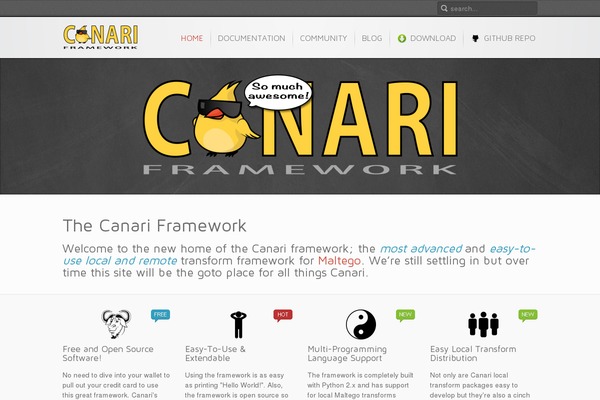 canariproject.com site used Inspire