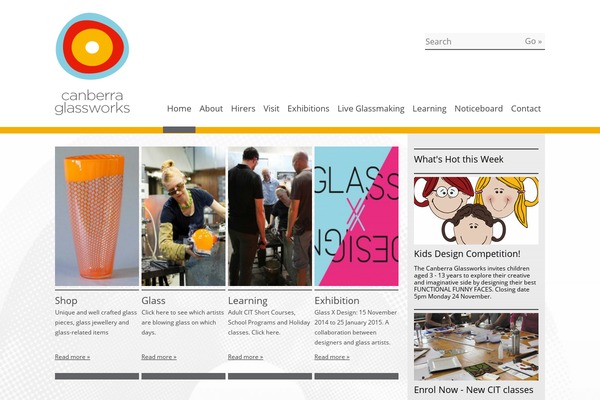 canberraglassworks.com site used Glassworks