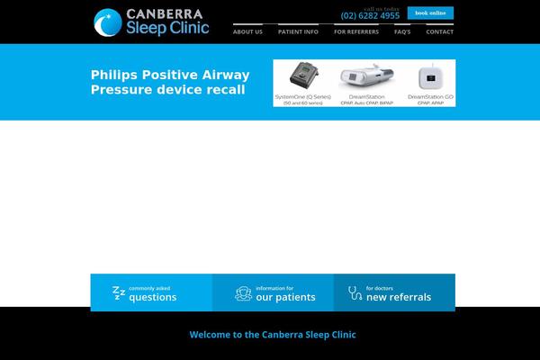 canberrasleepclinic.com.au site used Csc_theme
