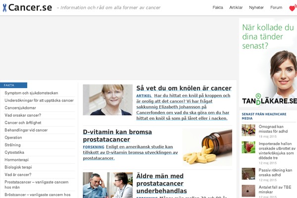 cancer.se site used Healthcare-new