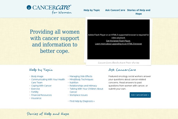 cancercareforwomen.org site used Ladiesnight