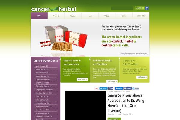 cancerherbal.com site used Theme1000