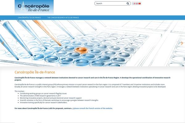 canceropole-idf.fr site used Canceropole