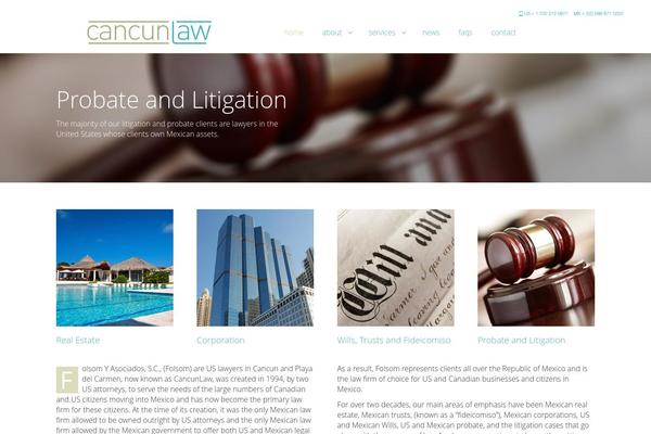 cancunlaw.com site used Spacetype