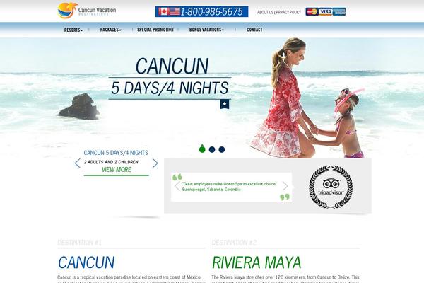 cancunvacationdestinations.com site used Cvd-bootstrap