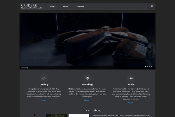 Vantage theme site design template sample