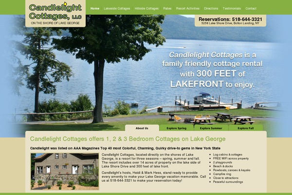 candlelightcottages.com site used Candlelight