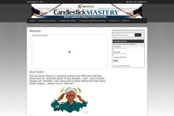 candlestickcourse.com site used Genesis
