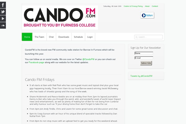 candofm.co.uk site used Cando