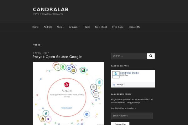 candra.web.id site used Lancr