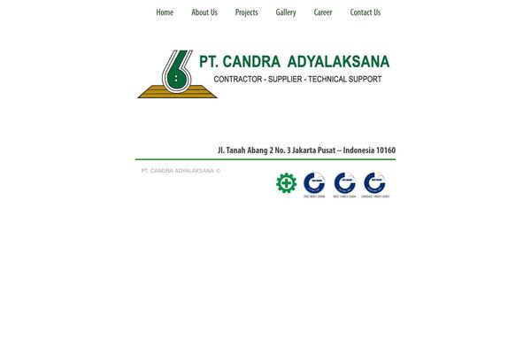 candraadyalaksana.com site used Theme1111