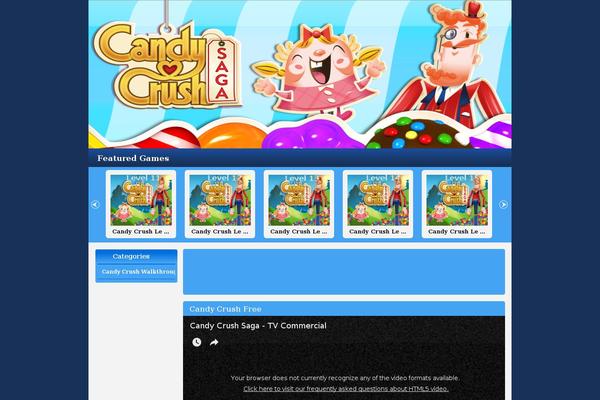 candycrushfree.com site used Game-club-custom