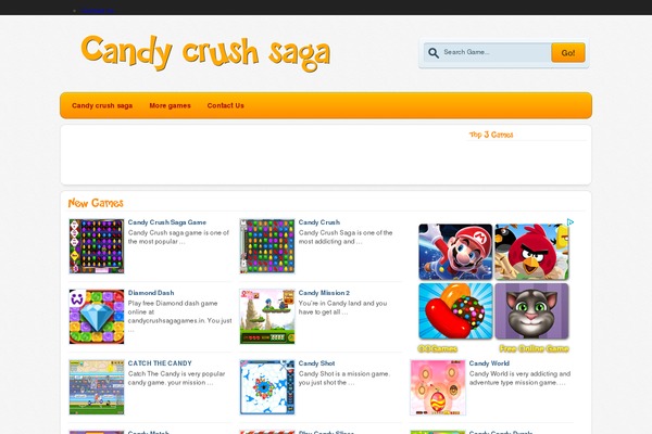 candycrushsagagames.in site used Game-blue