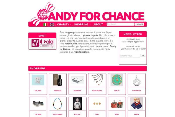 Candy theme site design template sample