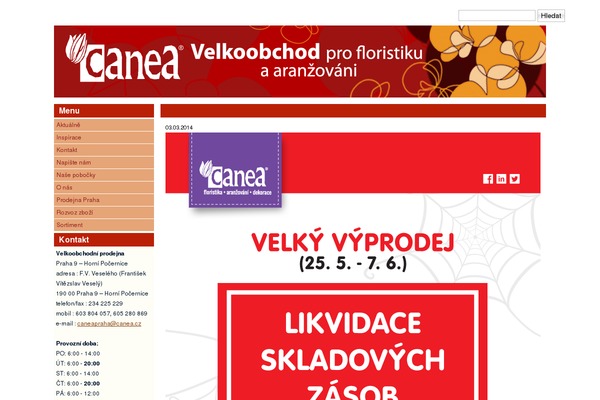 caneapraha.cz site used Canea