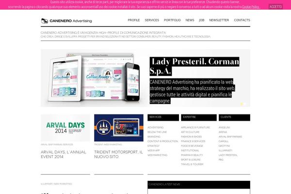 canenero.it site used Canenerotheme