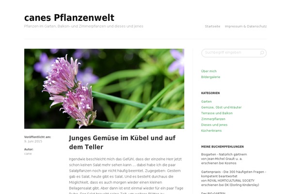 canes-pflanzenwelt.de site used Alto