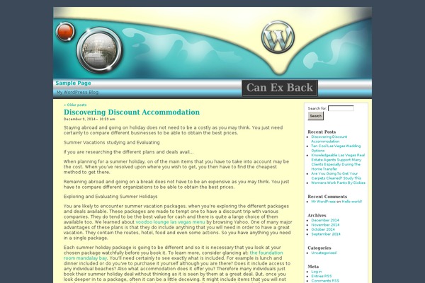 WordPress website example screenshot