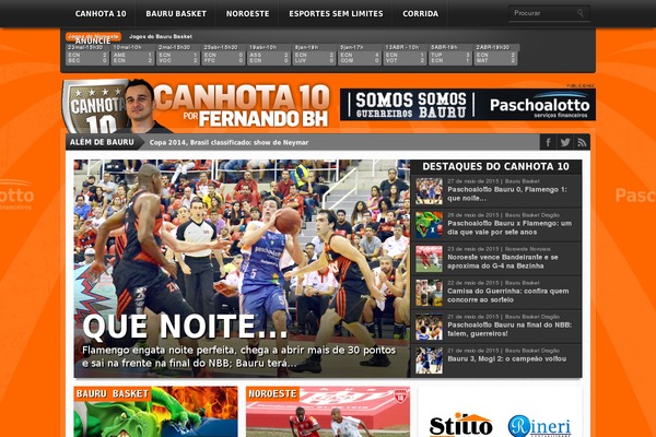 canhota10.com site used Gameday