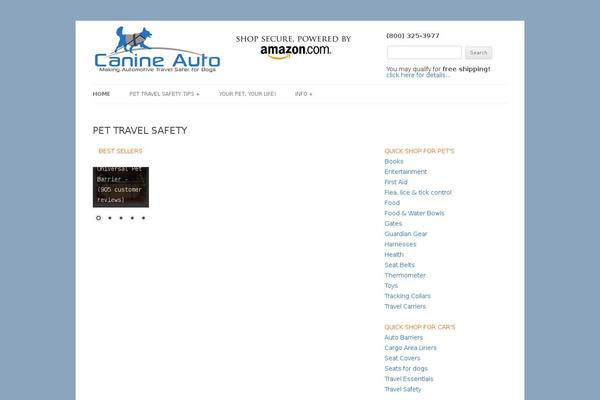 canineauto.com site used Storefront-ecommerce