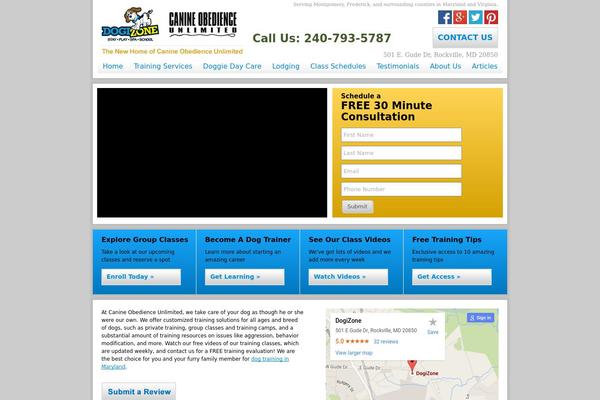 WordPress website example screenshot