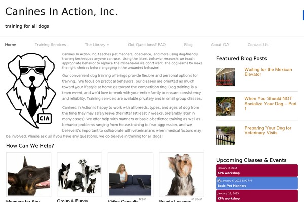 caninesinaction.com site used PinkRio