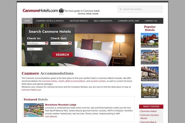 canmorehotels.com site used Canmore-pro
