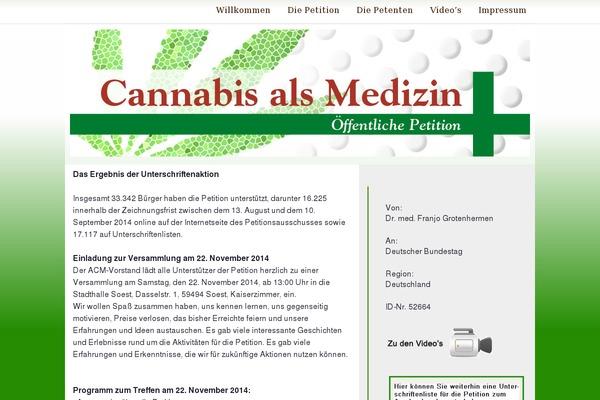 cannabis-medizin-petition.de site used Theme1269