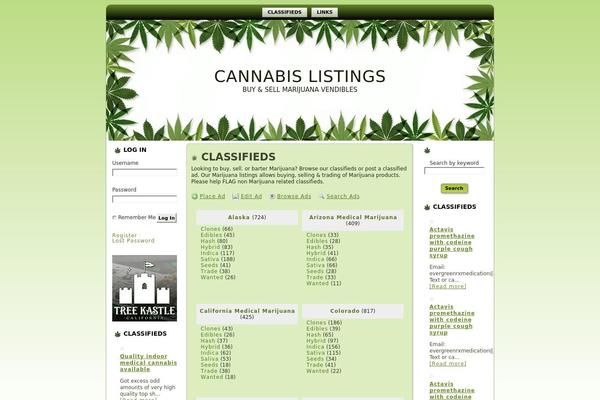 cannabislistings.com site used Cannabislistings